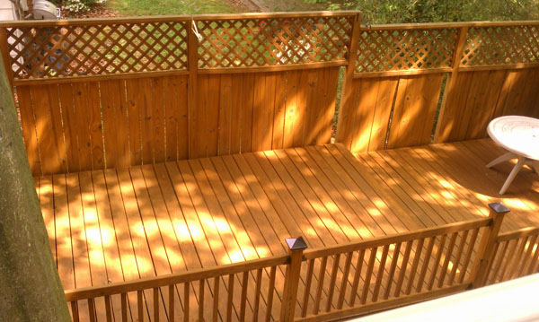 Large Deck After Stain