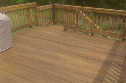 Power Washed Deck