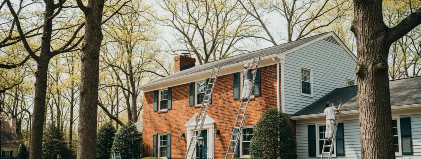 Springfield Colonial exterior painting